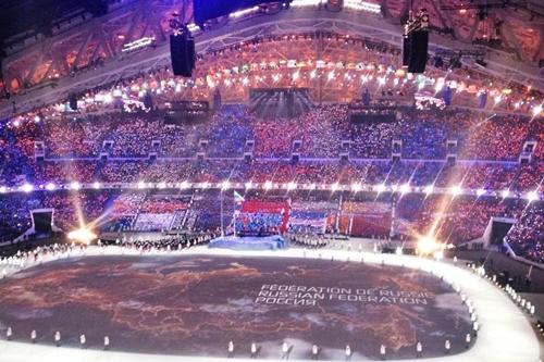Cerimônia de abertura dos Jogos de Inverno Sochi 2014 / Foto: Esporte Alternativo